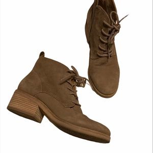 Lucky Brand Tan Leather Boots Tamela Size 7